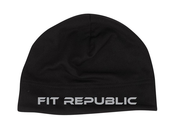 Black Skull Cap with Silver Logo
