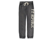 Women's Charcoal Vintage Washed Sweatsuit Set
