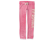 Women's Pink Vintage Washed Sweat Suit Set